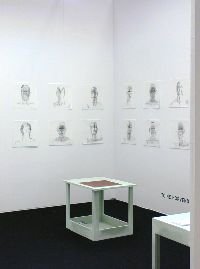 Art Amsterdam 2007: Toine Horvers, 'Licht Zelfportretten', 2007, potlood op papier; polystireen meubelachtige sculpturen van Willy de Sauter
PHŒBUS•Rotterdam