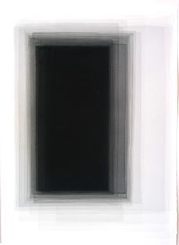 Joachim Bandau, `Schwarzaquarelle`, 2002/03`, 56 x 38 cm., meer dan vijftien egaal en transparent aangebrachte lagen verdunde zwarte aquarel
PHŒBUS•Rotterdam