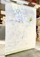 Dominique De Beir, 'Grande Screen', 2021, 3.50 x 2.50 m. papier, pigment, tweezijdig geperforeerd en geschilderd, ea.
PHŒBUS•Rotterdam