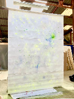 Dominique De Beir, 'Grande Screen', 2021, 3.50 x 2.50 m. papier, pigment, tweezijdig geperforeerd en geschilderd, ea.
PHŒBUS•Rotterdam