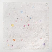 Célio Braga, 'Unt. (Field of Flowers)', 2018. Perforations,

embossing and color pencil on paper. 1 x 1 m.
PHŒBUS•Rotterdam