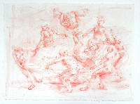 Bea Emsbach, 'Reifen' [Gedanken zu Goya], aquarel, 28 x 38 cm.
PHŒBUS•Rotterdam