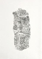 Anne Marie Finné, ''Piece of land I'', 2020, potlood op papier, A4,

een van zeven werken in reeks.
PHŒBUS•Rotterdam
