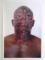 Toine Horvers, ''Head and Neck. Coronal Sections 04 [donker]'', 2004,

kleurpotlood op foto-afdruk, 1.50 x 1 m.
PHŒBUS•Rotterdam