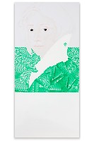 Bernadet ten Hove, 2. Jonge vrouw, 2015. Naar ‘Italian portrait of a woman’ (anoniem). Uit de reeks Present Presence XL, acryl, lakverf en vilt op aluminium, 154 x 73,5 x 2 cm
PHŒBUS•Rotterdam