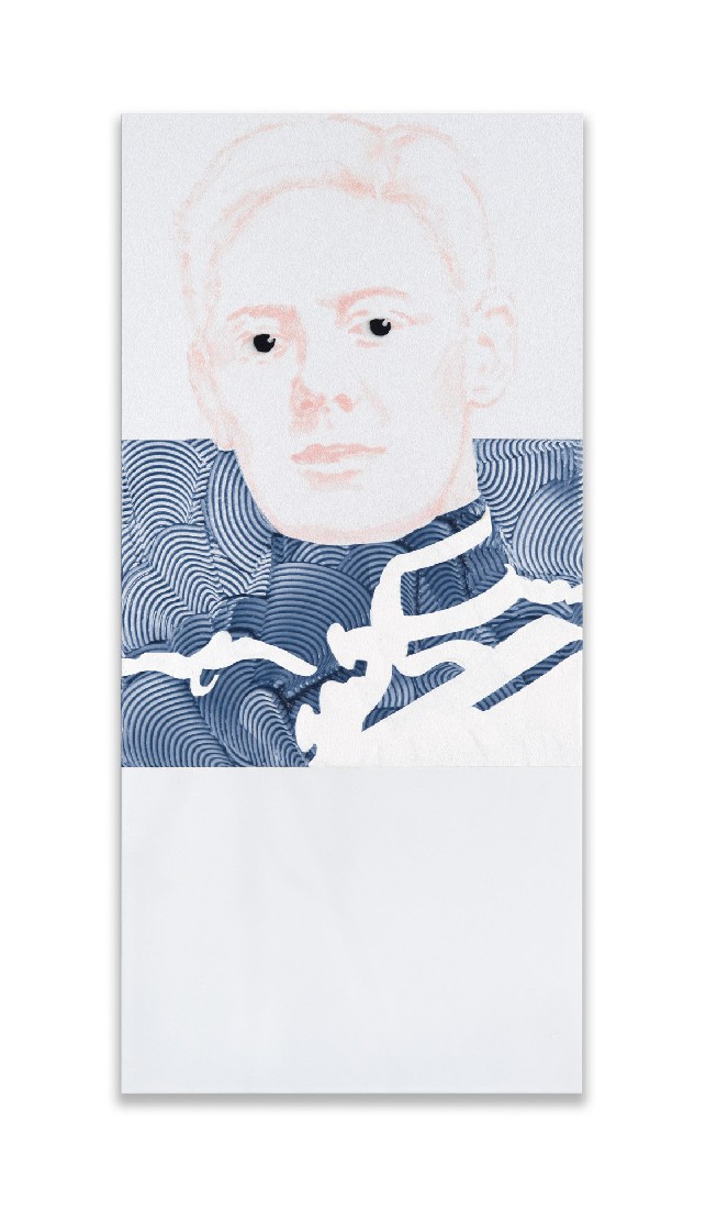 Bernadet ten Hove, EU Present Presence: based on Winston Churchill (GB) op twintigjarige leeftijd, 2018, acryl/alu/felt, 73 x 35 x 2 cm.
PHŒBUS•Rotterdam