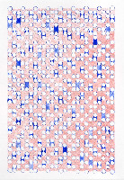 Sarah van der Lijn, blauw/roze A5, 14.11.2018, pigment en kleurpotlood op papier, 14,8 x 21cm, detail
PHŒBUS•Rotterdam