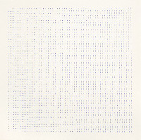 Sarah van der Lijn, blauwraster, 29.10.2018, pigment op papier, 30 x 30 cm.
PHŒBUS•Rotterdam