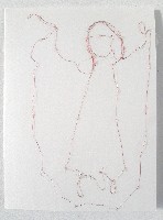 Gert-Jan Prins, max. A5 werk, 2019, potlood, lijm, koperdraad/textiel op papier
PHŒBUS•Rotterdam