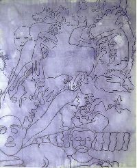 George le Roy, een van de werken 'MEPHISTO', technisch tekenpotlood en water op schriftpapier [gekopieerd, ingelijst in bladzilveren lijst; origineel in envelop]
PHŒBUS•Rotterdam