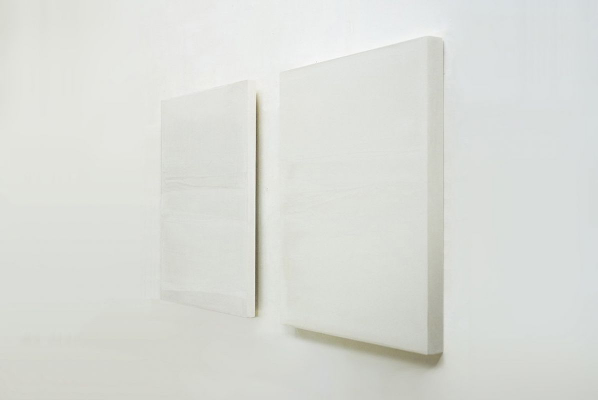 Willy de Sauter, two parts, (partly) pigmented layers of chalk on panel, 2011, each 0.85 x 0.80 m.
PHŒBUS•Rotterdam