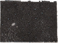 Dominique De Beir, een van 31 works ''From Noirville'', 2009. Each in black sandpaper, perforated; verso in silver paint and signed, with date; 10 x 15 cm. 20-8-2009
PHŒBUS•Rotterdam