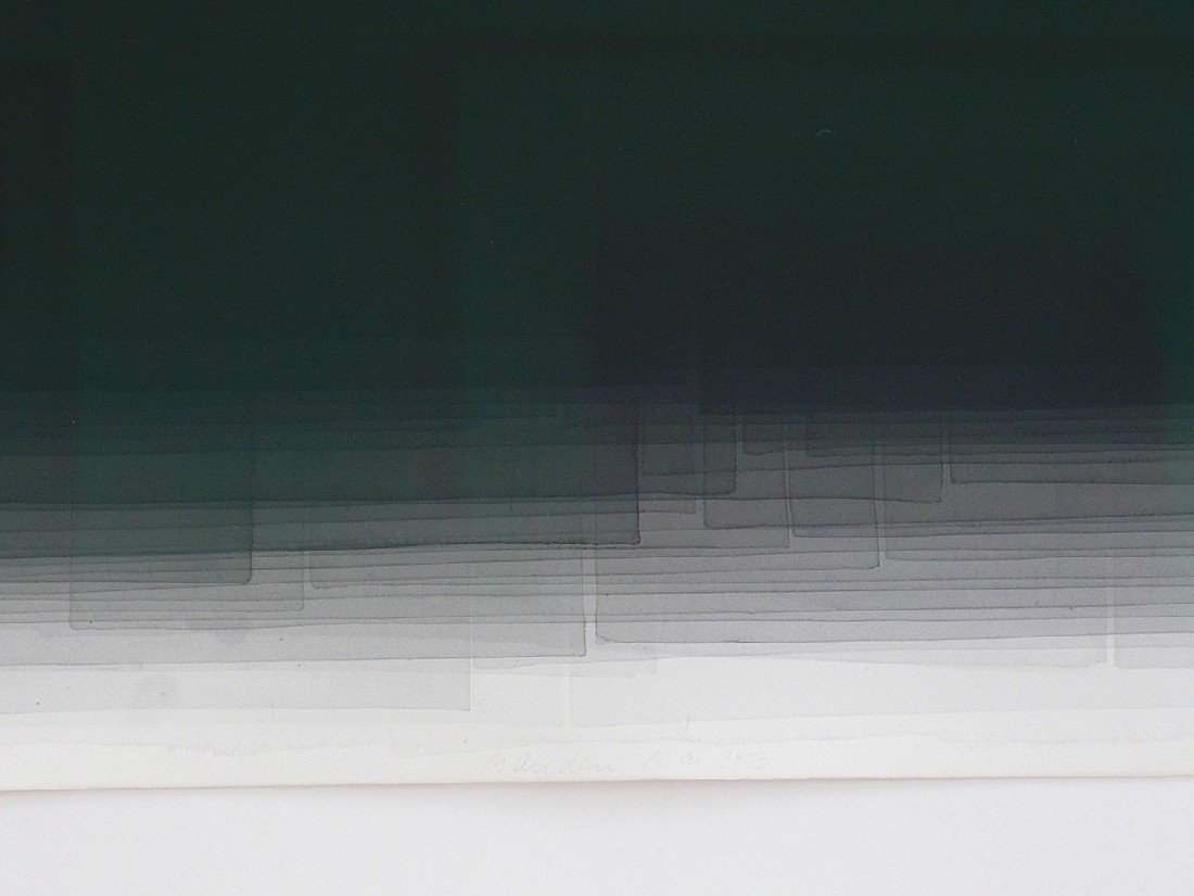 Joachim Bandau, Schwarzaquarelle 2003 [meer dan dertig lagen], aquarel op papier,

0.70 x 1 m - detail
PHŒBUS•Rotterdam