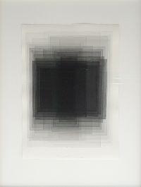 Joachim Bandau,  'Schwarzaquarelle, SK IX', 2006, verdunde zwarte aquarelverf op papier, 0.56 x 0.40 m., gesigneerd ''Januari 2006 Bandau''.
PHŒBUS•Rotterdam