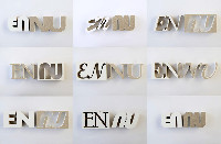 Simon Benson, ''EN'' ''NU'', 2010, gesso/mdf
PHŒBUS•Rotterdam