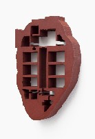 Simon Benson, My Many Chambered Heart, The Museum. 2020, wandobject mdf / acrylic paint. 25.5 x 17 x 3.8 cm.
PHŒBUS•Rotterdam