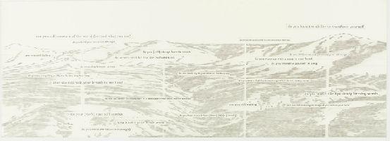 Simon Benson, ''Above the Tree Line [1], 2006, potlood op papier, 0.50 x 1.40 m.
PHŒBUS•Rotterdam