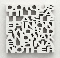 Simon Benson, ''Do You Still Fall Asleep In One World And Wake Up In Another'', 2009, wandobject, mdf / gesso, 32,5 x 32,5 cm. 
PHŒBUS•Rotterdam