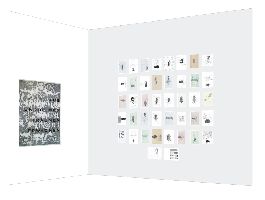 Simon Benson, schets voor ART Amsterdam 2009: met links ''Aus Unruhigen
TrÃ¤umen Erwachend'', 2009, grafiet/papier, 1.40 x 1 m. en rechts
potloodtekeningen op papier, A4 en A3, 1988-2009: ''Die Verwandlung.
Drawings on drawings of around twenty years ago''. 
PHŒBUS•Rotterdam