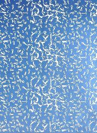 Bernadette Beunk, gezeefdrukte behangpapier, 0.70 x 0.50 m. (blauw m)
PHŒBUS•Rotterdam