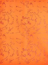 Bernadette Beunk, gezeefdrukte behangpapier, 0.70 x 0.50 m. (oranje s)
PHŒBUS•Rotterdam