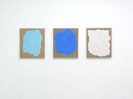 Tineke Bouma, serie van drie werken 2004/2008 [vlekken op ongeprepareerd linnen],

acryl en latex op linnen, elk 35 x 30 cm.
PHŒBUS•Rotterdam
