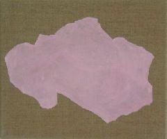 TINEKE BOUMA, ''Verontrustend roze'', 2003, no. 5 uit de reeks roze vormen op ongeprepareerd linnen; elk  0.30 x 0.25 m., grafiet, latex en acryl op ongeprepareerd linnen.
PHŒBUS•Rotterdam