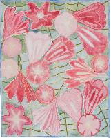 Célio Braga, Pink Flowers (VerdeRosa), 2022.

kleurpotlood, inkt, olie en borduursels op doek, 45 x 33 cm .
PHŒBUS•Rotterdam