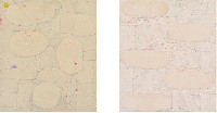 Célio Braga, z.t. 2023, kleurpotlood op textiel, over een houten spieraam. Twee versies.
Het Linker werk is aangekocht door het Kunstmuseum Den Haag.
PHŒBUS•Rotterdam