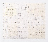 Célio Braga, Untitled (Woven), 2018. Color pencil and embossing on woven pape.

54 x 65 cm. (+ lijst)
PHŒBUS•Rotterdam