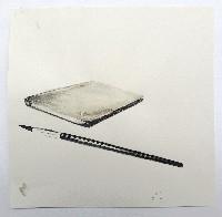 Mark Cloet, 2019, aquarelpotlood, water, pigment/papier, 21 x 21 cm.
PHŒBUS•Rotterdam