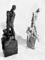 Mark Cloet, uit de reeks terzijde, vanaf 2020: 'Onwezenlijke Lichamen',

gipsen schetsen, uitvoering in brons, opl. 7, max. h 39 cm.
PHŒBUS•Rotterdam
