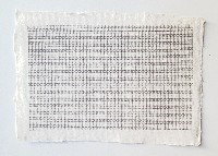 Rolf Den Dunnen, een van de werken 'typewriter ribbon ink on paper, Back to Zero XIV-XXVI', 2018 : ''HHHHHHH''
PHŒBUS•Rotterdam