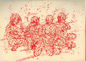 /images/emsbach/fEmsbach09-4xhor-B30_1_09_q-1100-th.jpg Bea Emsbach, rode inkttekening, A4, 2009, 'Tarnhaut - Blicke'.
PHŒBUS•Rotterdam