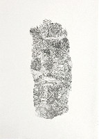 Anne Marie Finné, ''Piece of land I'', 2020, potlood op papier, A4,
een van zeven werken in reeks.
PHŒBUS•Rotterdam