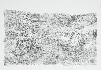 Anne Marie Finné, 'Vue Générale.G.VIII', 2020, potlood op papier,

35 x 50 cm, ingelijst (esdoorn, museumglas).
PHŒBUS•Rotterdam