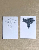 Anne Marie Finné, tweemaal ‘Tulipes’, carbon op papier, 14,4 x 21 cm.
PHŒBUS•Rotterdam