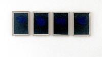 Anne Marie Finné, Terre Noire I-VI – 2021, 

carbonpapier (blauwe wolken) 29,7 x 21 cm. (ingelijst 33,5 x 24,7 cm.)
PHŒBUS•Rotterdam