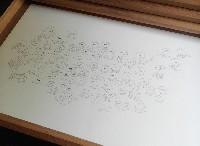 pietsjanke fokkema, ‘zilver-data’, 2014, potlood op papier, 72 x 110 cm.  De tekening is gemaakt in het kader van de opdracht van het Fries Museum voor tekeningen die bij het oud fries zilver zouden komen te hangen. De tekening registreert het zilver in de expositie.
PHŒBUS•Rotterdam