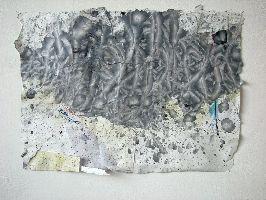 Bert Frings, ''Toltec'', 2009, acrylverf, papier (collage), 0.64 x 1.06 m.
PHŒBUS•Rotterdam
