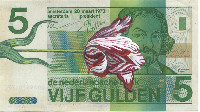 Hanna von Goeler, 'Tulip mania': Semper Augustus, 2021, gouache and water color on circa 1973 Dutch paper currency (Vijf Gulden), 136 x 76 mm.
PHŒBUS•Rotterdam