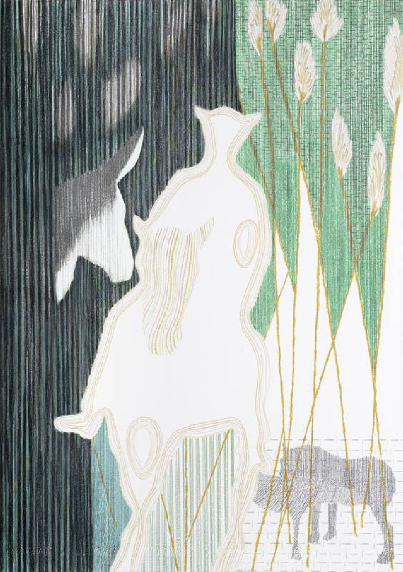 Yvonne van de Griendt, tekening kleurpotlood en potlood/papier, 2007,
uit de serie ''Maskerade'', A3.
PHŒBUS•Rotterdam Yvonne van de Griendt, tekening kleurpotlood en potlood/papier, 2007,
uit de serie ''Maskerade'', A3.
PHŒBUS•Rotterdam