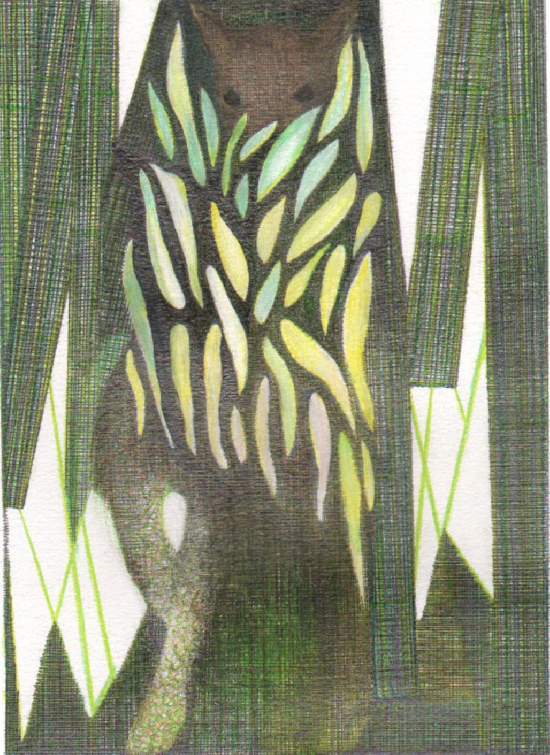 Yvonne van de Griendt, ''Maskerade'', 2008, kleurpotlood op papier,
12.5 x 17.5 cm.
PHŒBUS•Rotterdam Yvonne van de Griendt, ''Maskerade'', 2008, kleurpotlood op papier,
12.5 x 17.5 cm.
PHŒBUS•Rotterdam