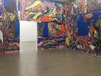 Stefan Gritsch,  behang, gefotografeerd naar acrylverfblok.

Het is mogelijk een blok te kiezen en behang te laten maken.

Het roodachtige behang is gebruikt in Museum Kunsthaus Aargau 2019
PHŒBUS•Rotterdam