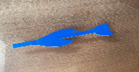 Stefan Gritsch, 'Blume', 2021, gelaagd acrylverf [liggend], 49 x 9 cm. x 2,6 mm. [zijde blauw]
PHŒBUS•Rotterdam