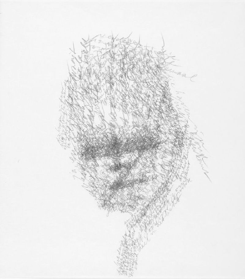 Toine Horvers, een uit reeks van twaalf ''Kunstvlaaiportretten'' 2006,

potlood / papier, elk 36 x 32 cm.
PHŒBUS•Rotterdam