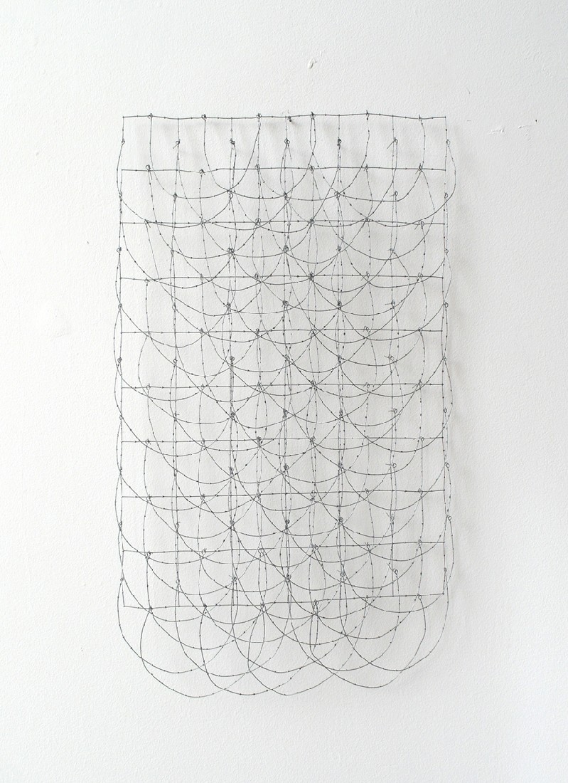 Hans Houwing, z.t. 2006, volièregaas, 56 x 31 x 3 cm.
PHŒBUS•Rotterdam