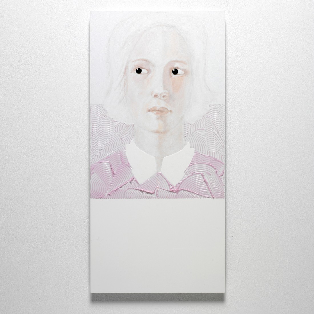 Bernadet ten Hove: Jonge vrouw; naar George de la Tour; acryl, lakverf en vilt op aluminium 73,5 x 35 x 2 cm.
PHŒBUS•Rotterdam Bernadet ten Hove: Jonge vrouw; naar George de la Tour; acryl, lakverf en vilt op aluminium 73,5 x 35 x 2 cm.
PHŒBUS•Rotterdam