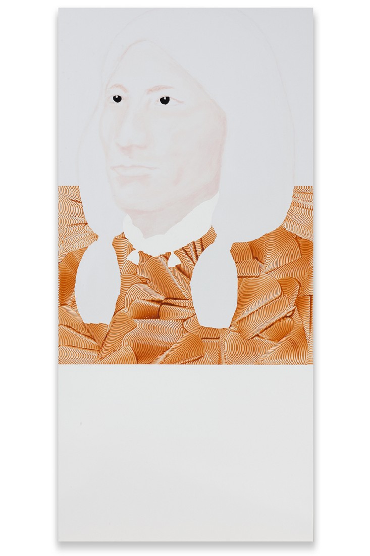 Bernadet ten Hove, 5. Native American man, 2016. Naar een foto van Gertrude K. Uit de reeks Present Presence XL, acryl, lakverf en vilt op aluminium, 154 x 73,5 x 2 cm
PHŒBUS•Rotterdam Bernadet ten Hove, 5. Native American man, 2016. Naar een foto van Gertrude K. Uit de reeks Present Presence XL, acryl, lakverf en vilt op aluminium, 154 x 73,5 x 2 cm
PHŒBUS•Rotterdam