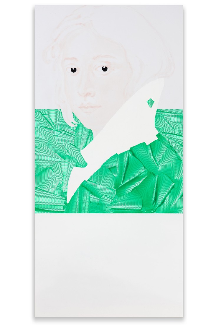 Bernadet ten Hove, 2. Jonge vrouw, 2015. Naar ‘Italian portrait of a woman’ (anoniem). Uit de reeks Present Presence XL, acryl, lakverf en vilt op aluminium, 154 x 73,5 x 2 cm
PHŒBUS•Rotterdam Bernadet ten Hove, 2. Jonge vrouw, 2015. Naar ‘Italian portrait of a woman’ (anoniem). Uit de reeks Present Presence XL, acryl, lakverf en vilt op aluminium, 154 x 73,5 x 2 cm
PHŒBUS•Rotterdam